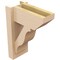 Ekena Millwork 6-in W x 12-in D x 16-in H Funston Slat Rough Cedar Woodgrain TimberThane Outlooker, Primed Tan OUTUR060X12X16FST24RCPR - alternate 5